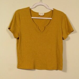 Mustard Yellow Crop Top